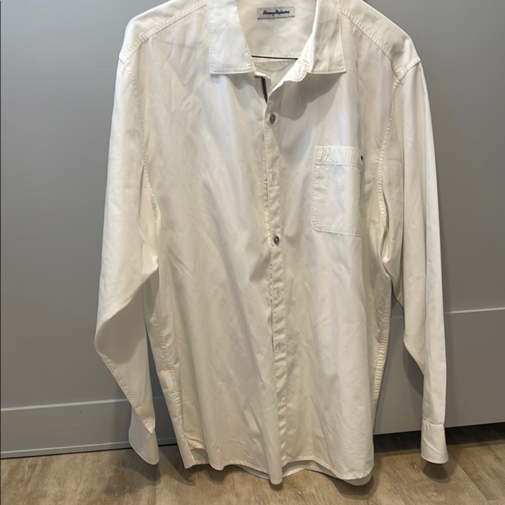 Men's White Button-Up Shirt